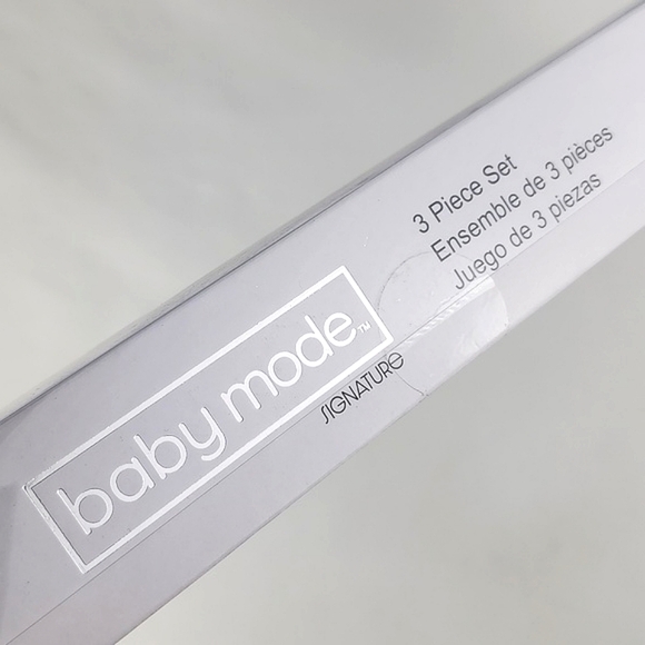 Baby Mode Signature 3 Pc Penguin Winter Gift Set Box Bodysuit Bib Socks Size 0-3 - Picture 11 of 12